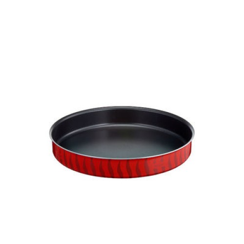 ΤΑΨΙ ΑΝΤΙΚΟΛΛΗΤΙΚΟ TEFAL TEMPO FLAME  (J57194) 34CM ΣΤΡΟΓΓΥΛΟ ΜΕΤΑΛΛΙΚΟ